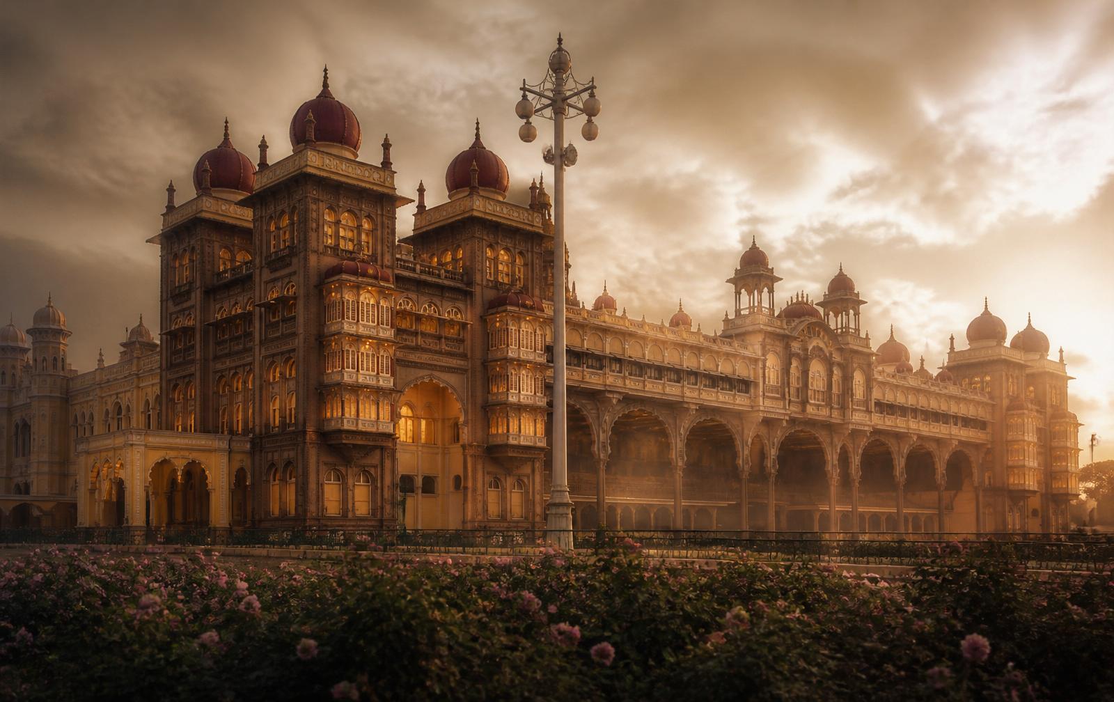 Mysuru Palace at golden hour